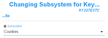 change subsystem
