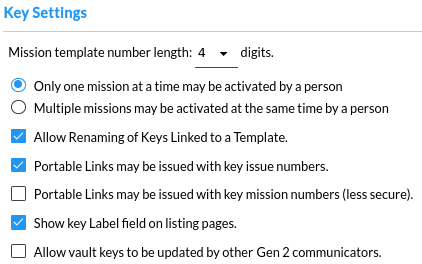 global key settings