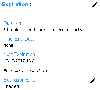 mission expiration