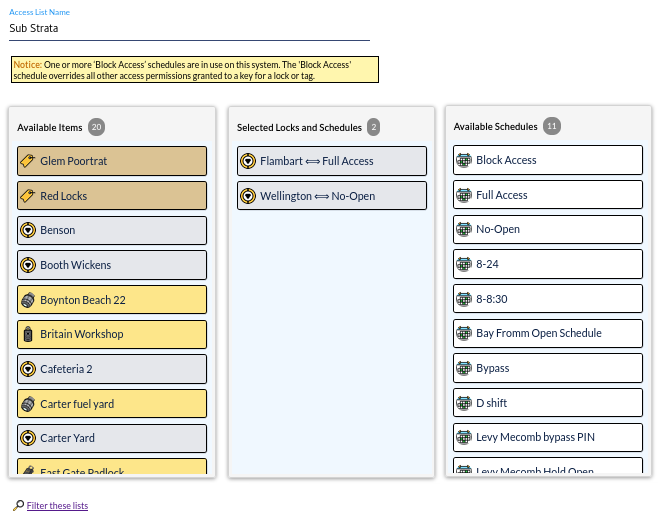 Access List Example